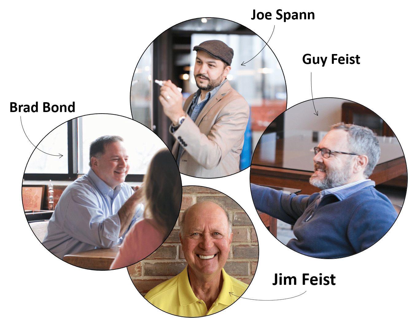 Joe Spann, Brad Bond, Guy Feist, and Mr. Jim Feist are the founders of Fifth Avenue Healthcare Services