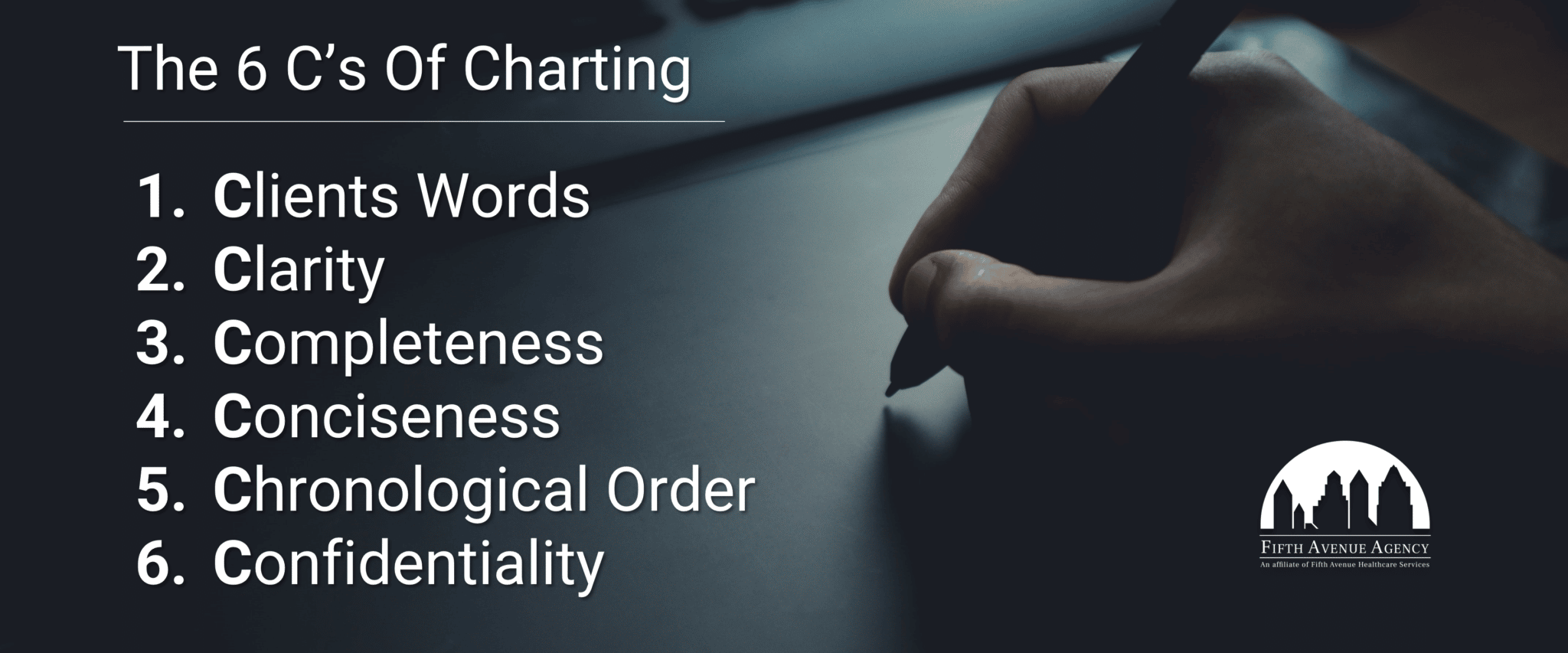 6 Cs Of Charting Fifth Avenue Healthcare Services